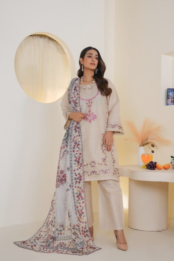 3-Piece Embroidered Dress (Article 1002) - Image 3