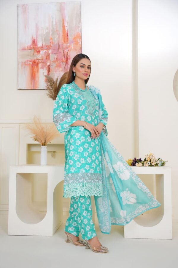 3-Piece Embroidered Dress (Article 1009) - Image 4