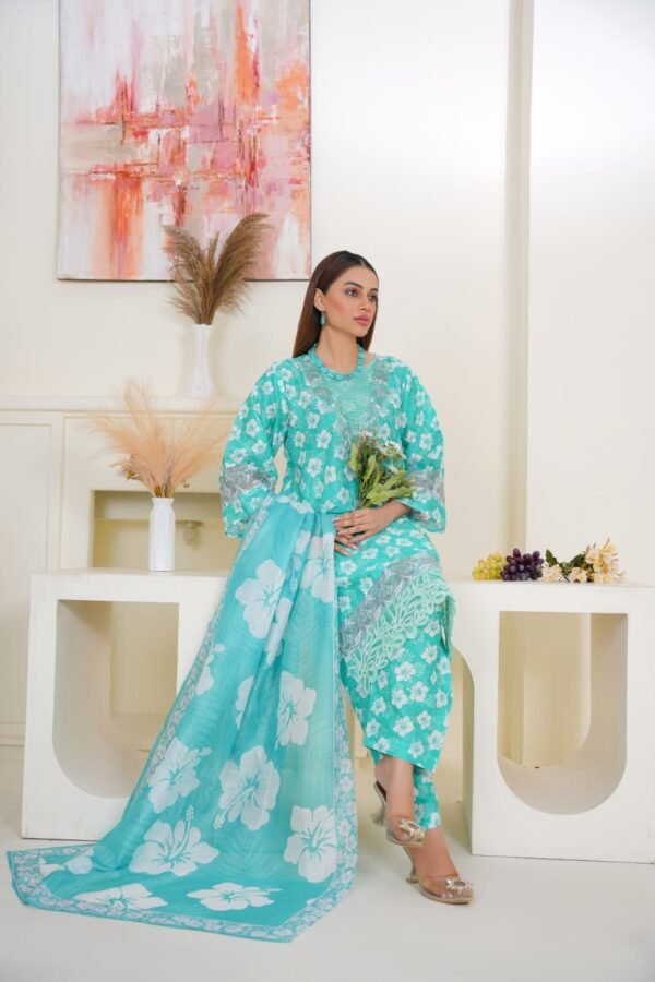 3-Piece Embroidered Dress (Article 1009) - Image 7