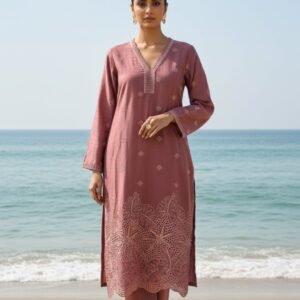 3-Piece Embroidered Dress