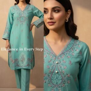 Eid Collection 2026 (3-Piece Embroidered Dress)
