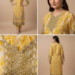 Eid Collection 2026 (3-Piece Embroidered Dress)